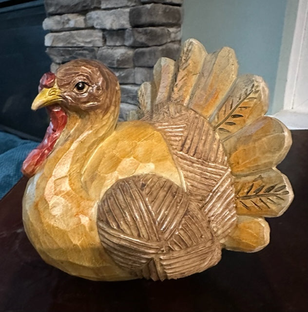 5" Resin Turkey Table Décor