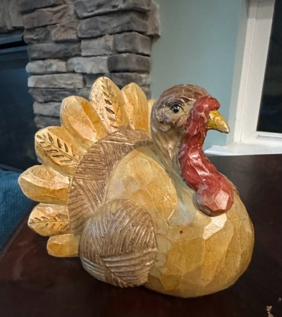 5" Resin Turkey Table Décor