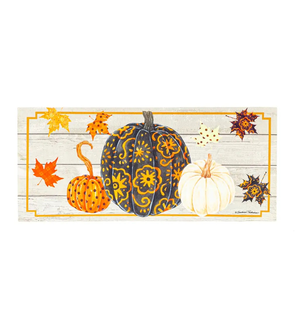 Patterned Pumpkins and Leaves Sassafras Switch Mat