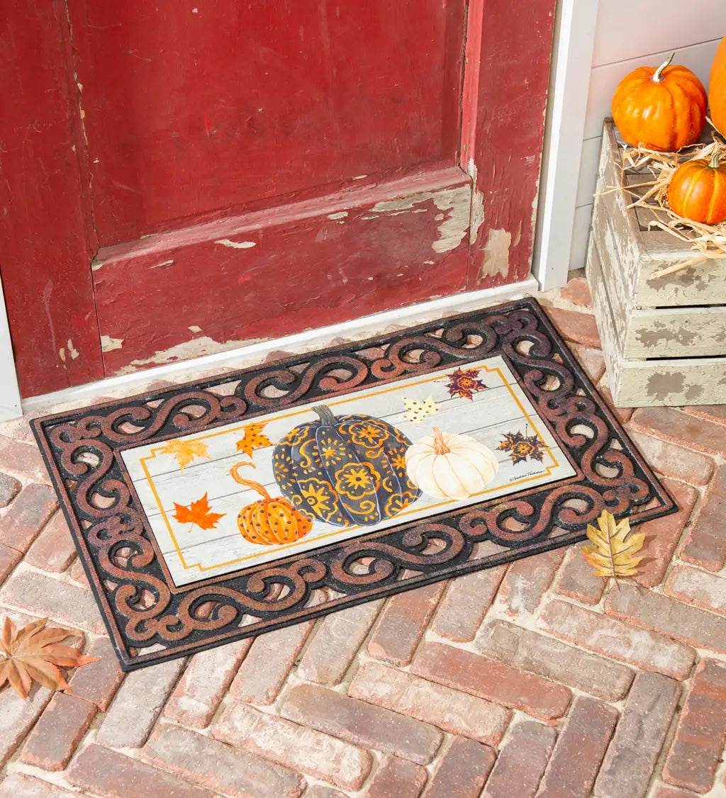 Patterned Pumpkins and Leaves Sassafras Switch Mat