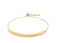 14k Yellow Gold Chain Bar Lariat Style Bracelet
