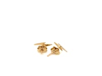 14k Yellow Gold Post Earrings with Lightning Bolts