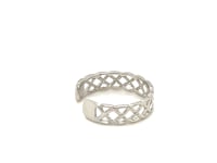 14k White Gold Toe Ring in a Celtic Knot Style
