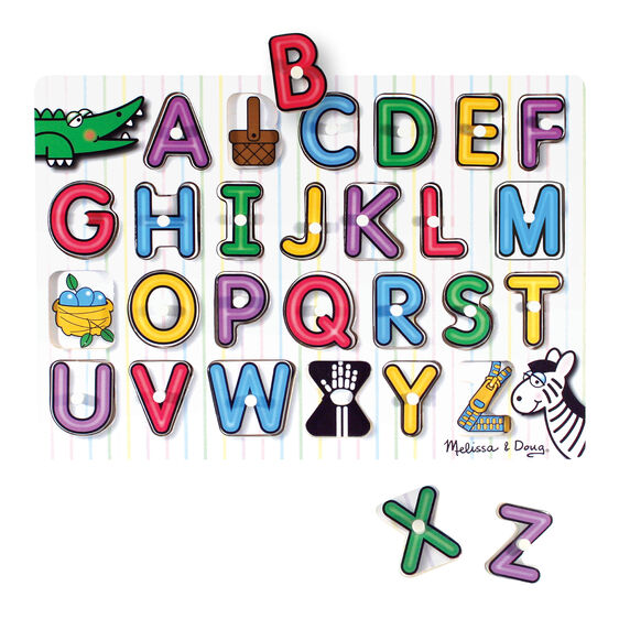 See-Inside Alphabet Peg Puzzle - 26 Pieces - Lake Norman Gifts