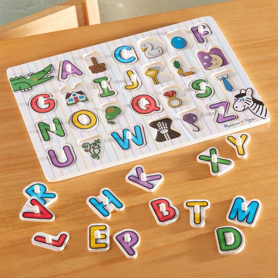 See-Inside Alphabet Peg Puzzle - 26 Pieces - Lake Norman Gifts