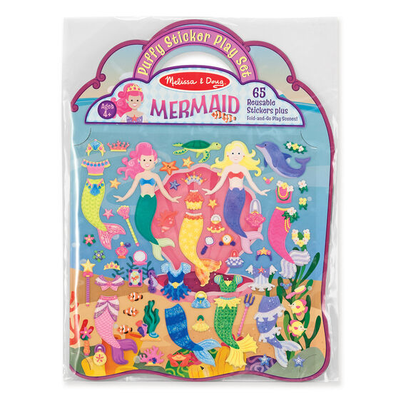 Puffy Sticker Play Set - Mermaid - Lake Norman Gifts