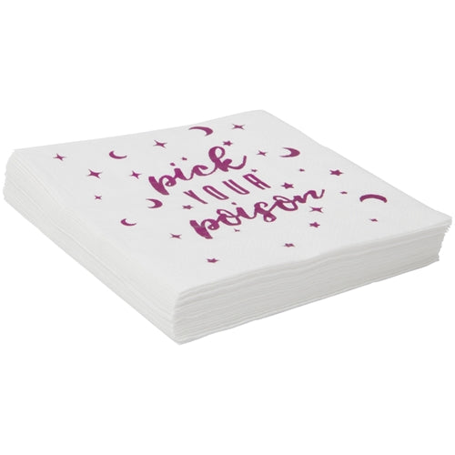 PICK YOUR POISON BEVERAGE NAPKIN 20CT - Lake Norman Gifts