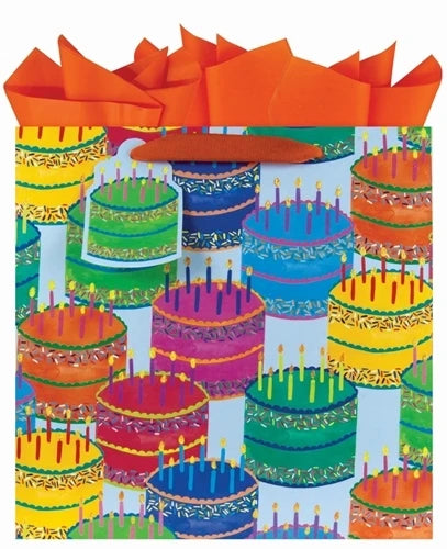 Birthday Cake Medium Square Bag - Lake Norman Gifts