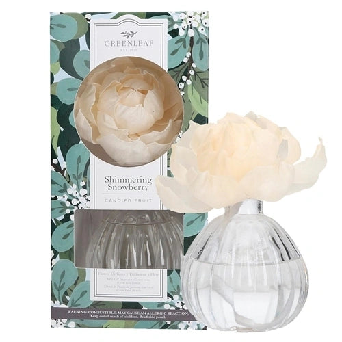 Shimmering Snowberry Flower Oil Diffuser - Lake Norman Gifts