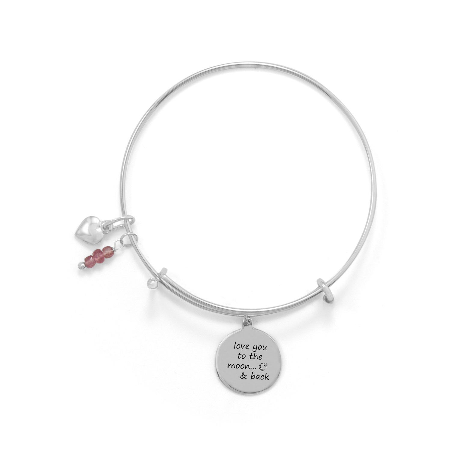 "Love You To The Moon And Back" Bangle