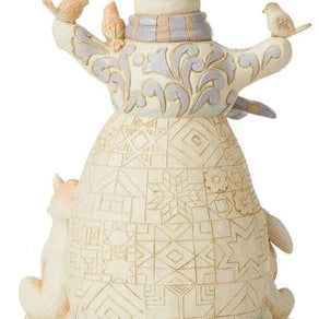 Woodland Snowman with Birdhouse Hat - Lake Norman Gifts