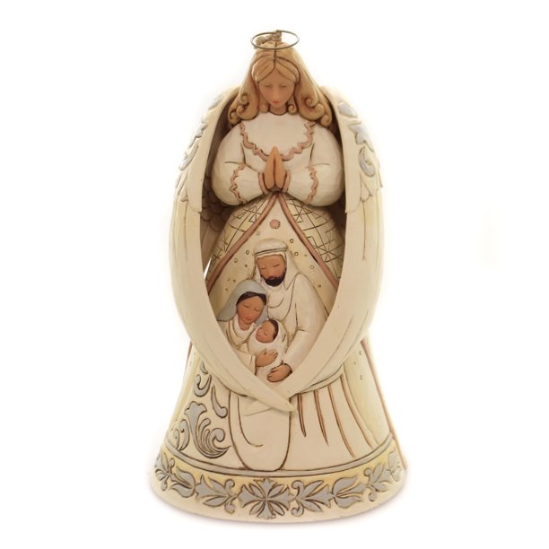 In Thy Holy Light Woodland Angel Nativity - Lake Norman Gifts