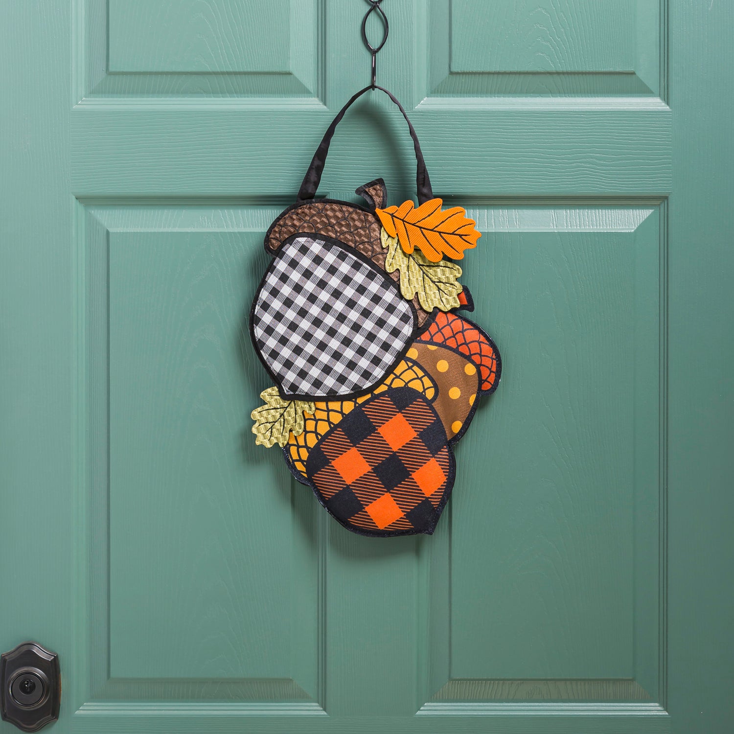 Buffalo Check Acorn Door Décor - Lake Norman Gifts