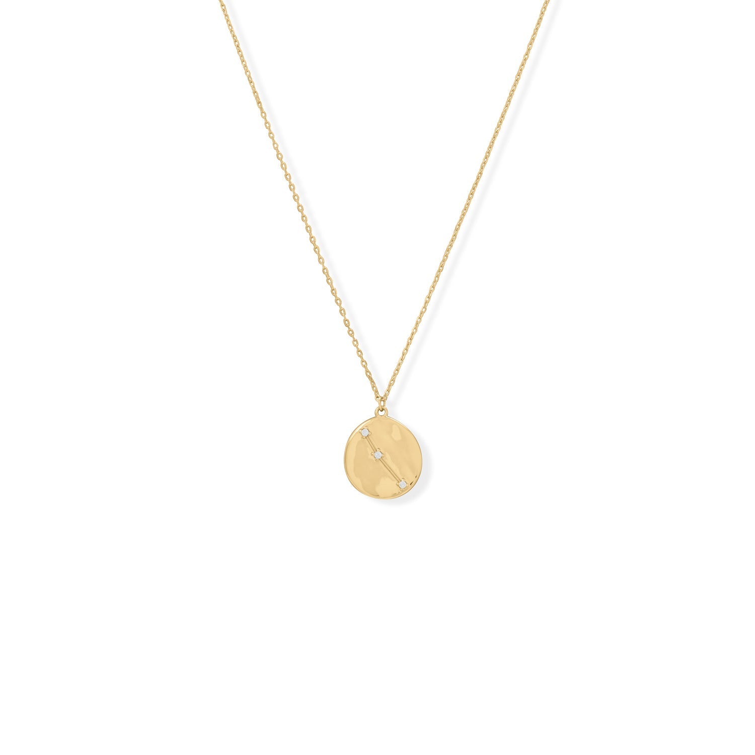 Cosmic Constellations! 16" + 2" Aries Coin Necklace