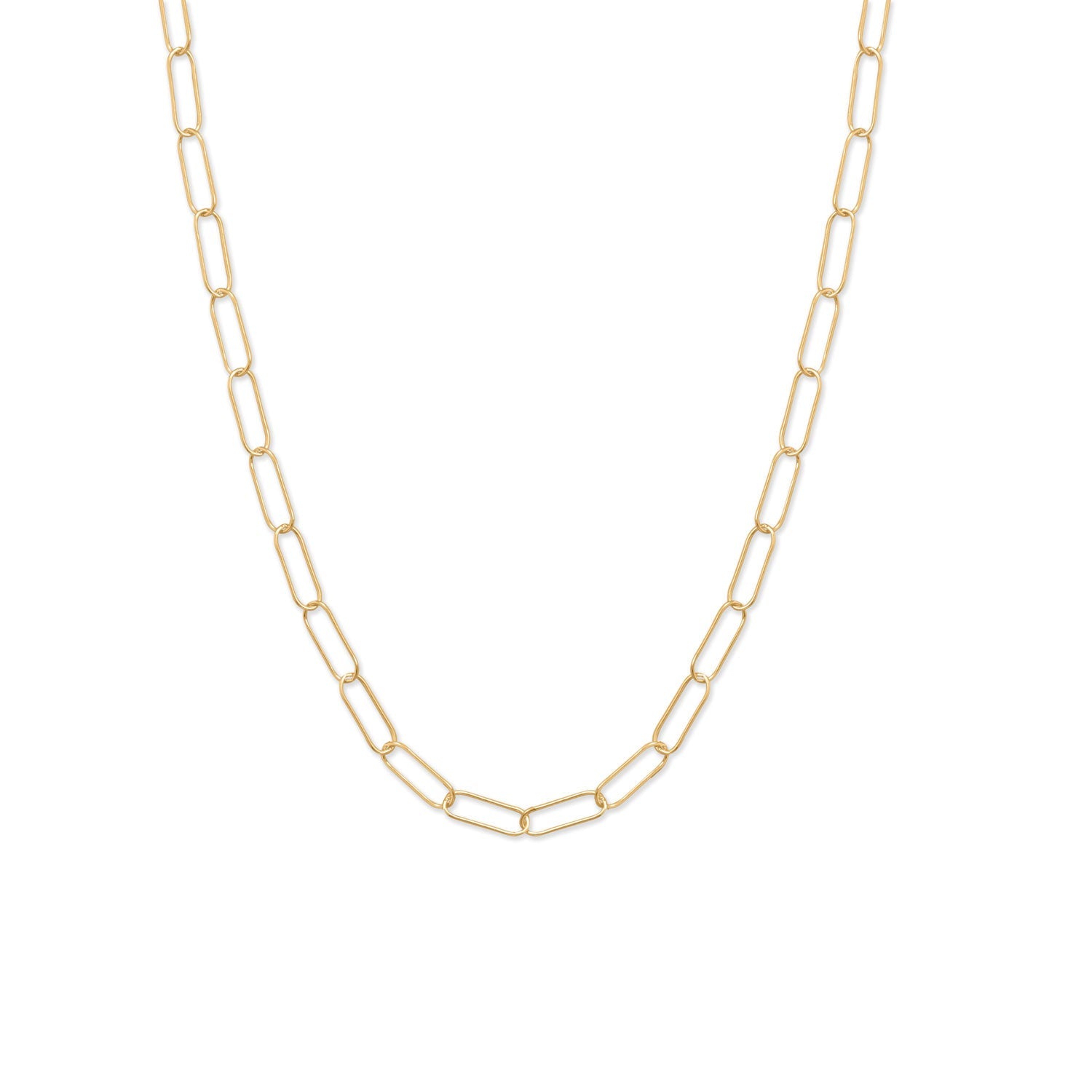 18" 14/20 Gold Filled Paperclip Necklace