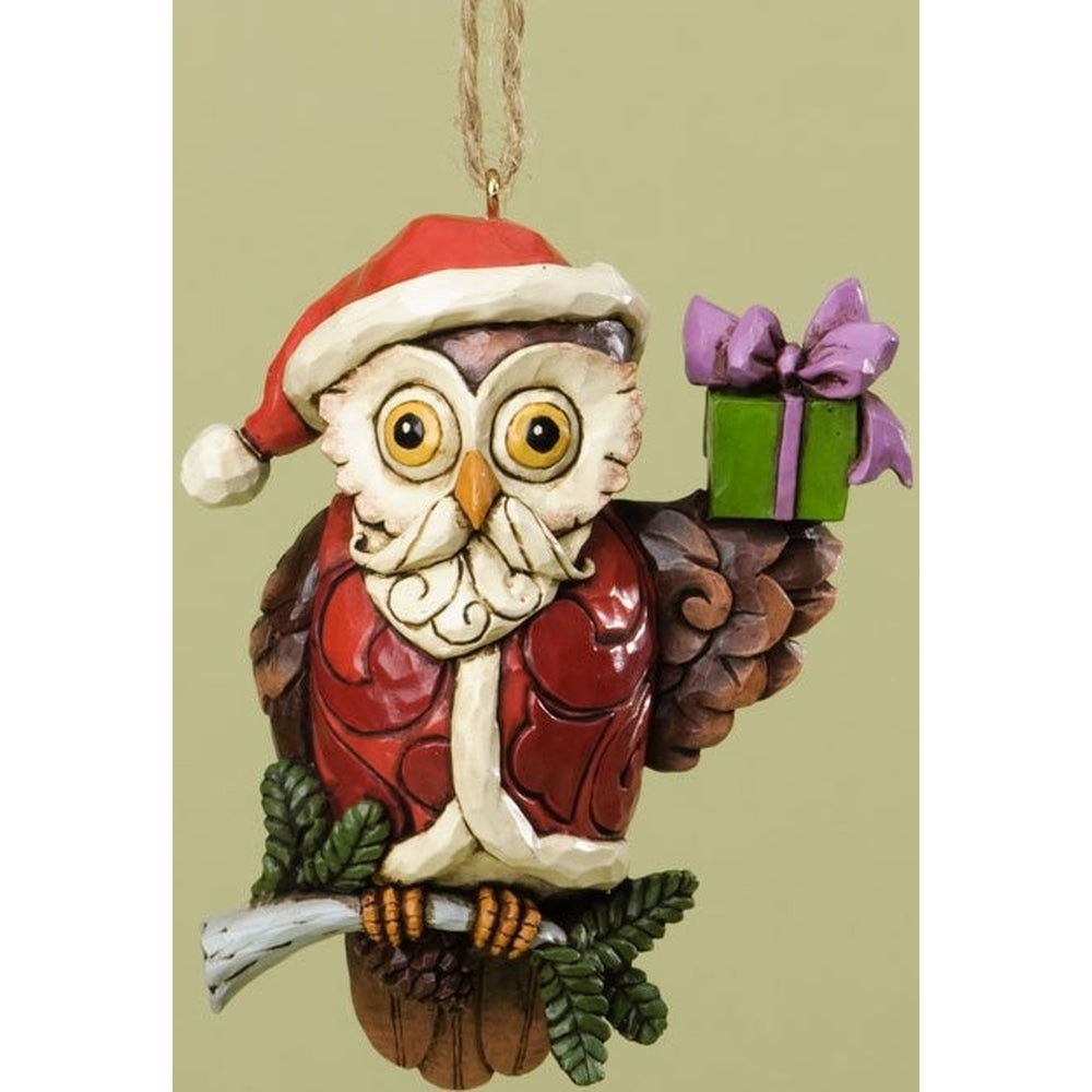 Christmas Owl Hanging Ornament - Lake Norman Gifts