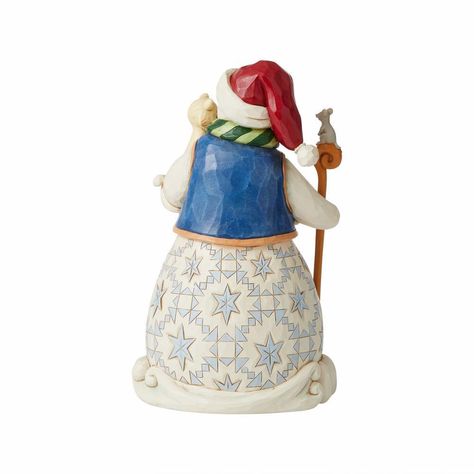 Snowman With Cat and Mouse - Lake Norman Gifts