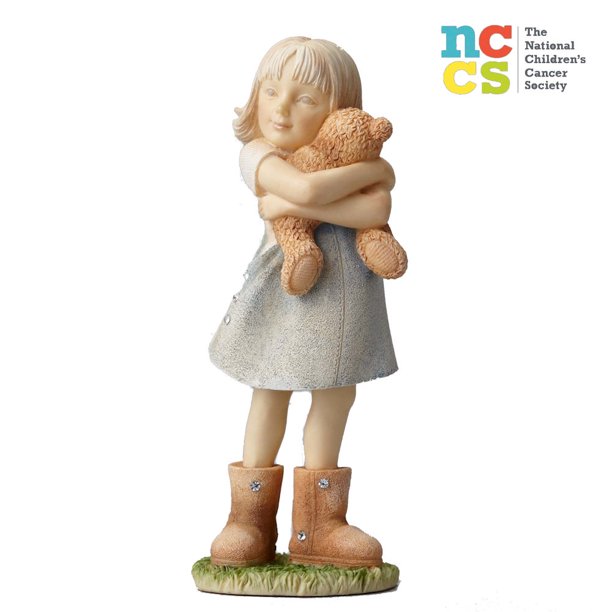 Foundations Girl with Teddy Bear - Lake Norman Gifts