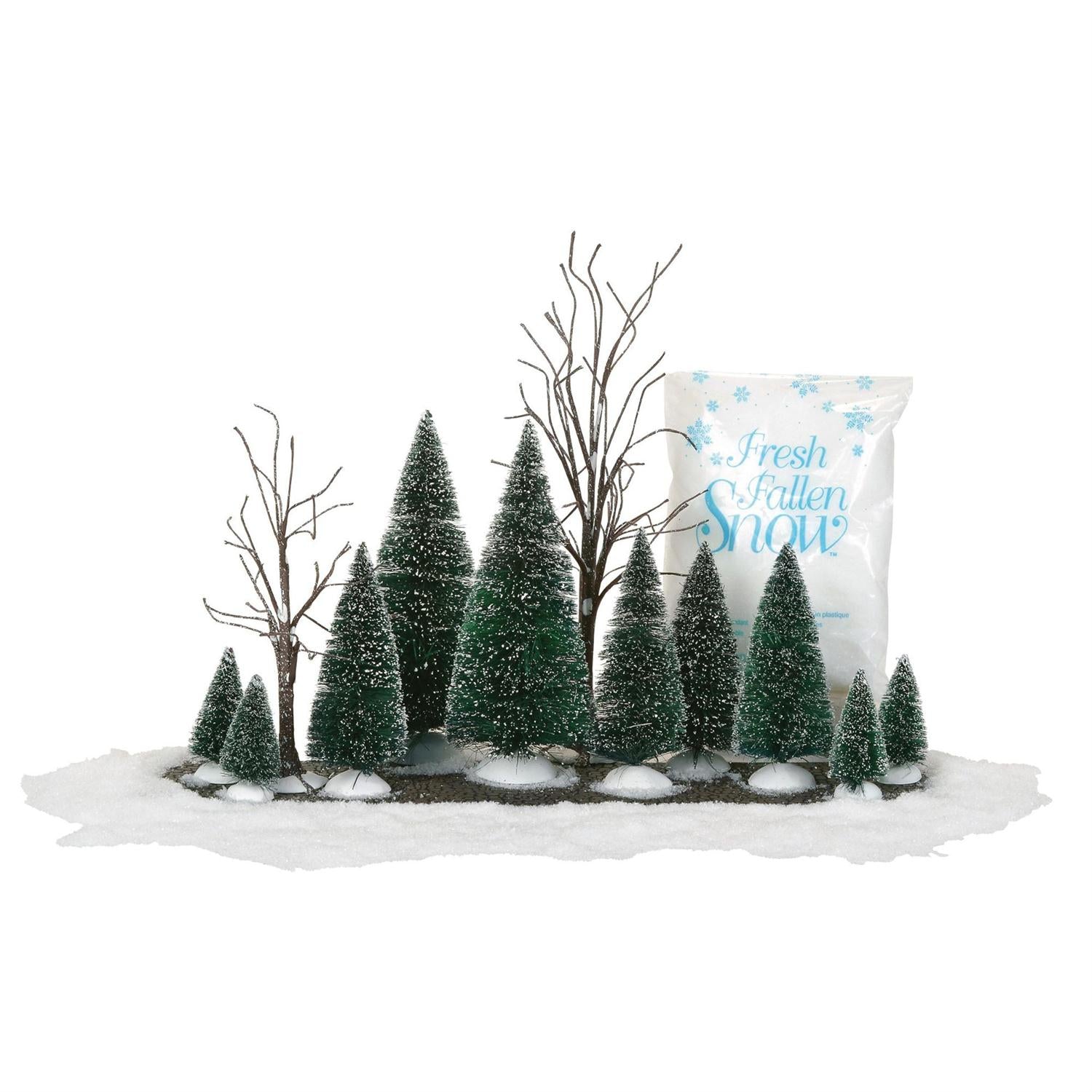 Landscape Trees Snow Road - Lake Norman Gifts