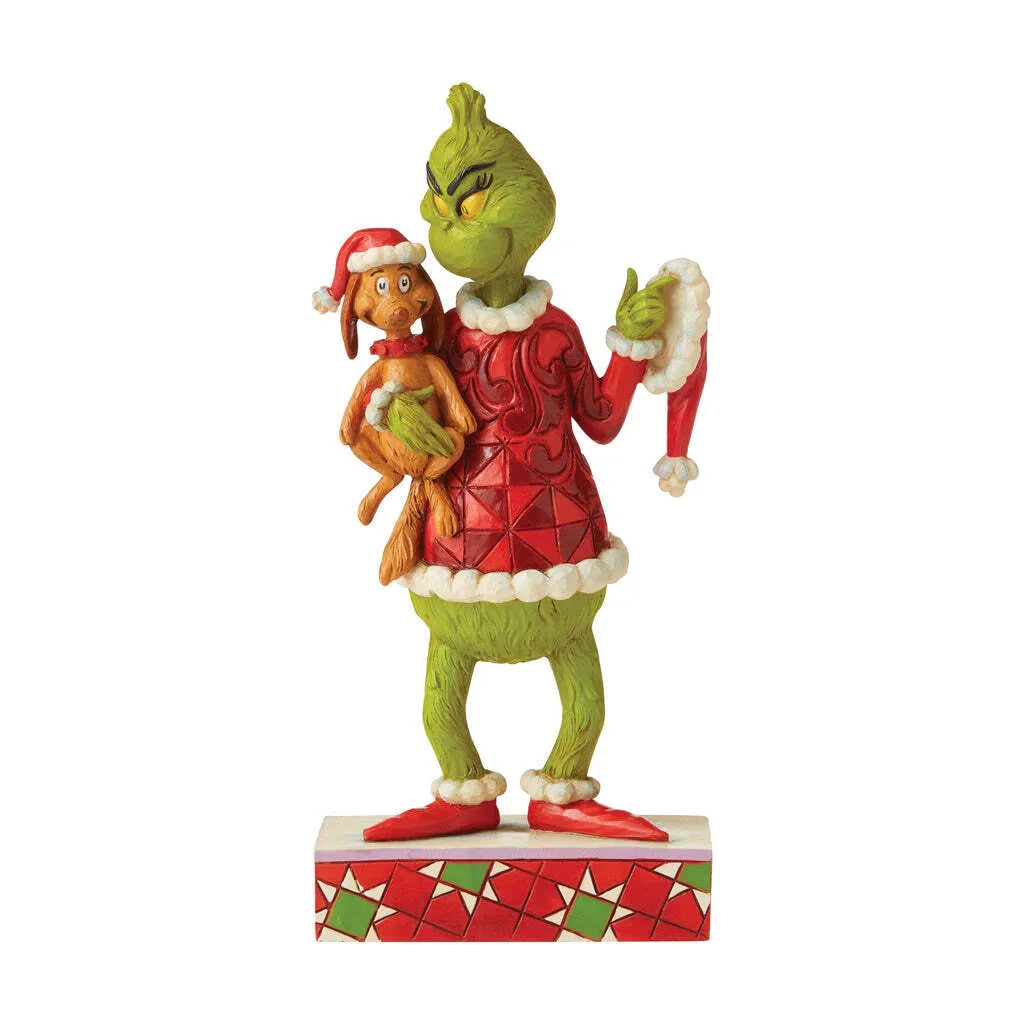 Grinch Holding Max Under Arm - Lake Norman Gifts