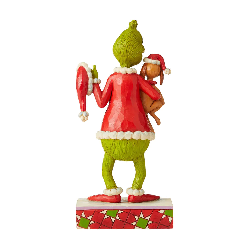 Grinch Holding Max Under Arm - Lake Norman Gifts
