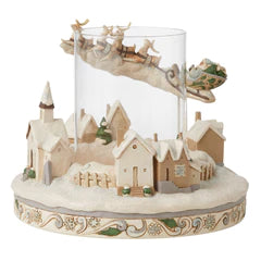Woodland Santa Sleigh Candle Ring - Lake Norman Gifts