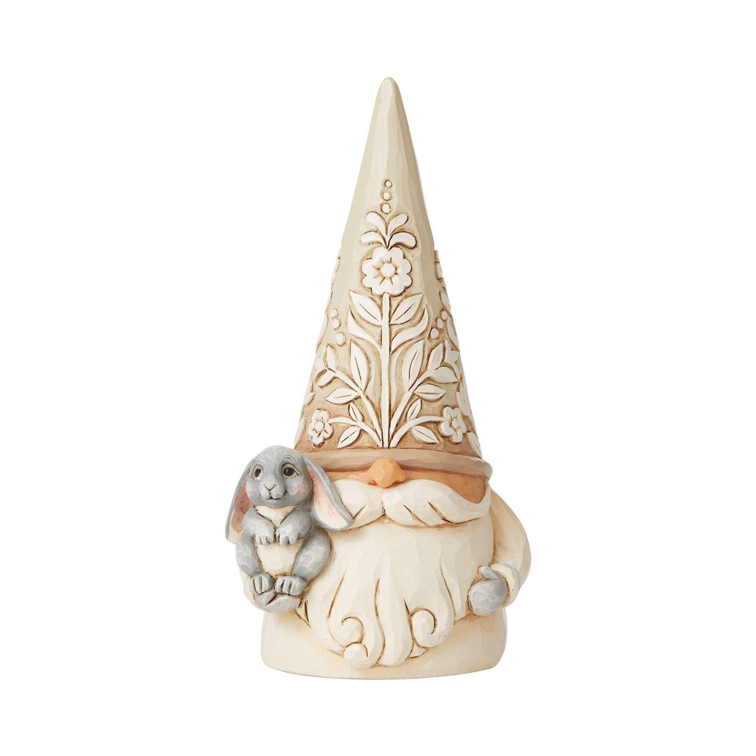 Woodland Gnome Holding Bunny - Lake Norman Gifts
