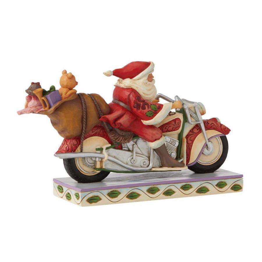 Santa Riding Motorcycle - Lake Norman Gifts