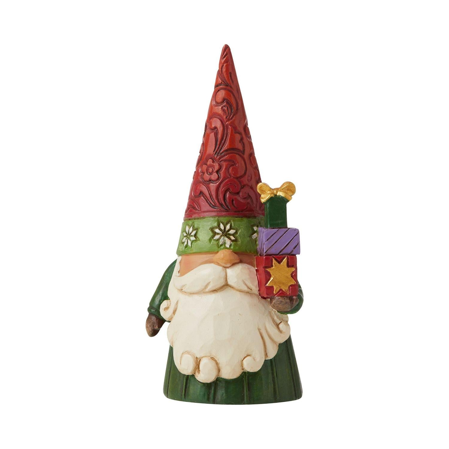 Christmas Gnome Holding Gifts - Lake Norman Gifts