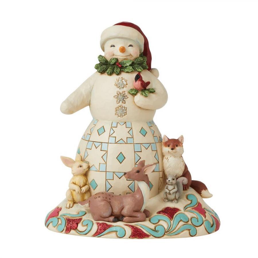 Wonderland Snowman and Animals - Lake Norman Gifts