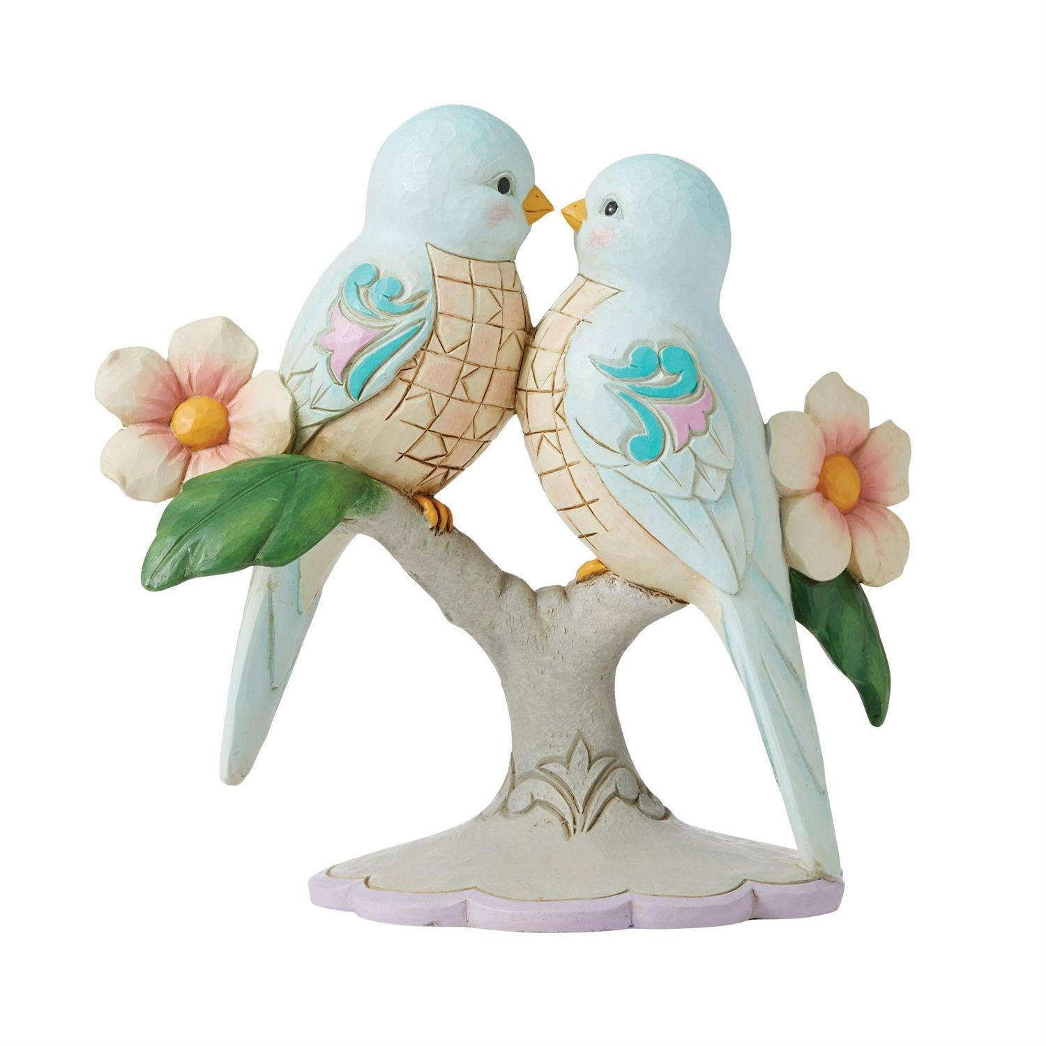 Lovebirds on Floral Branches - Lake Norman Gifts