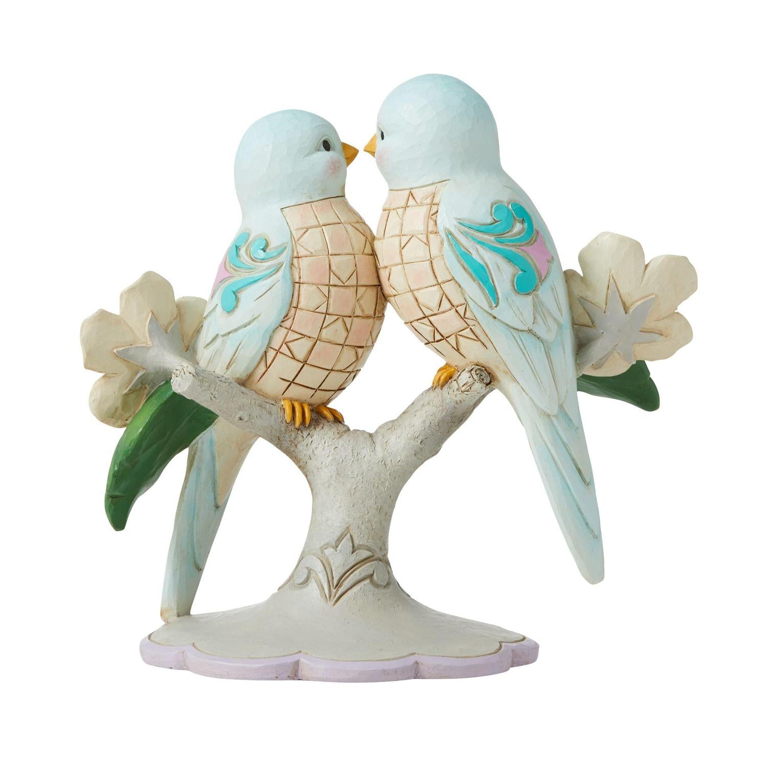 Lovebirds on Floral Branches - Lake Norman Gifts