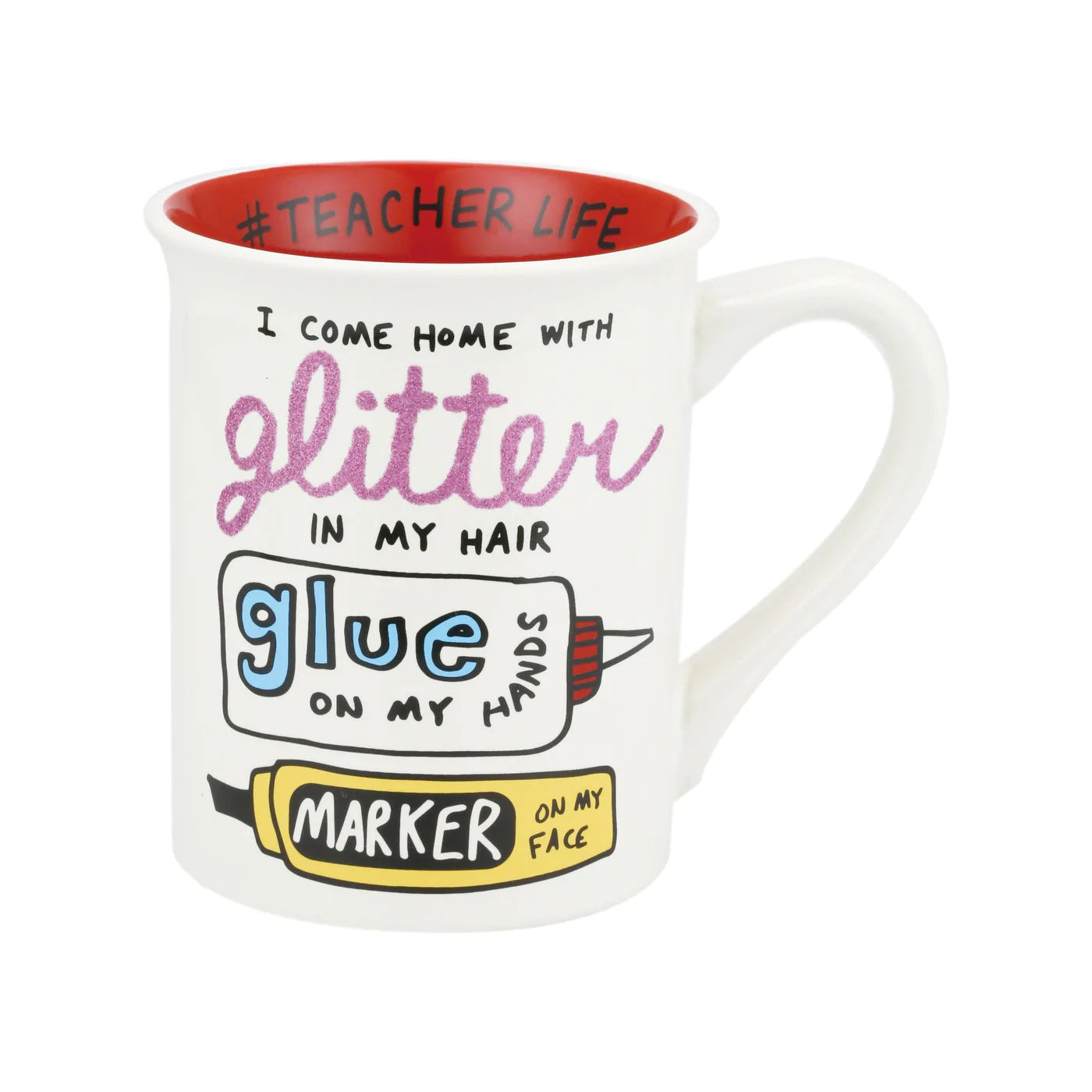 Glitter Teacher Mug - Lake Norman Gifts