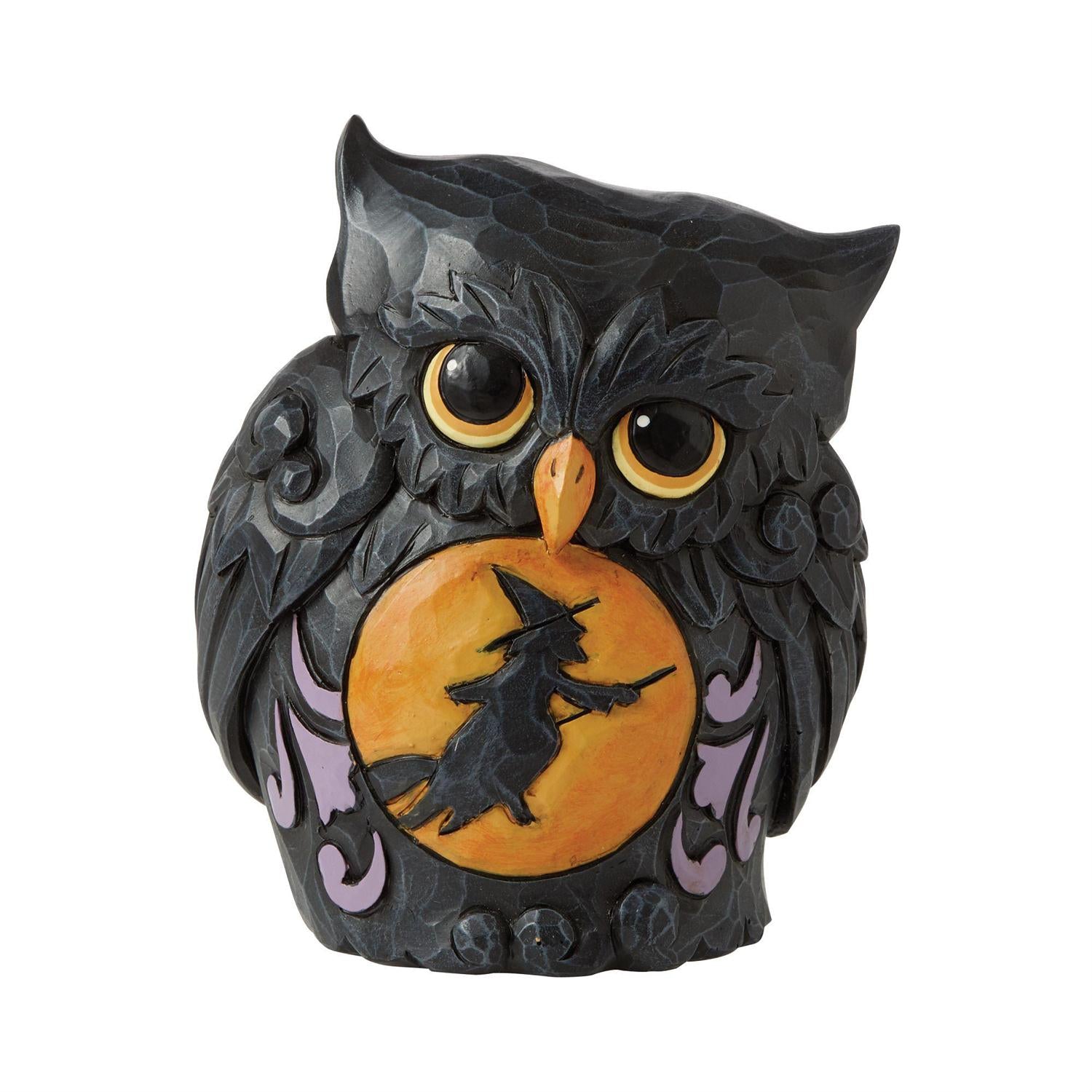 Mini Halloween Owl with Scene - Lake Norman Gifts
