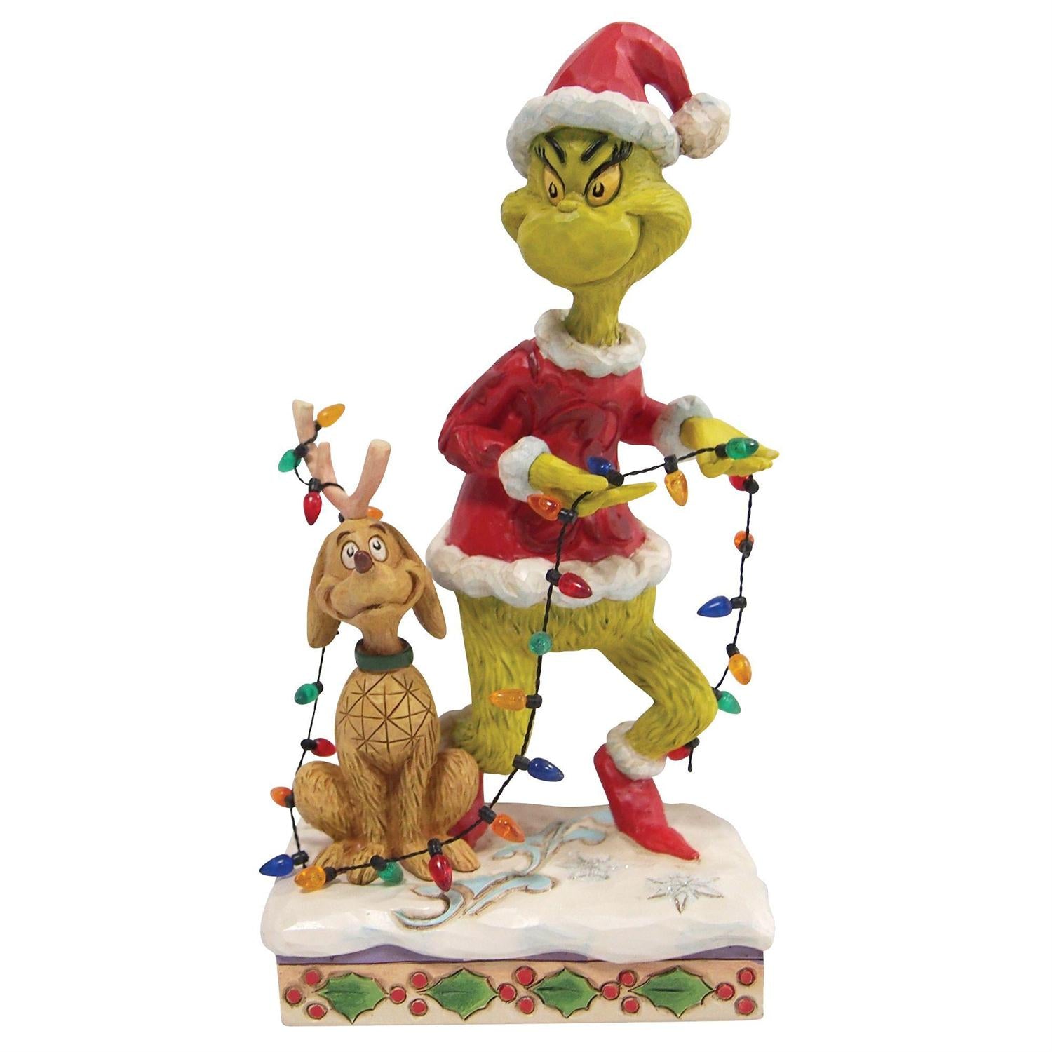 Grinch and Max Wrapped in Lights - Lake Norman Gifts