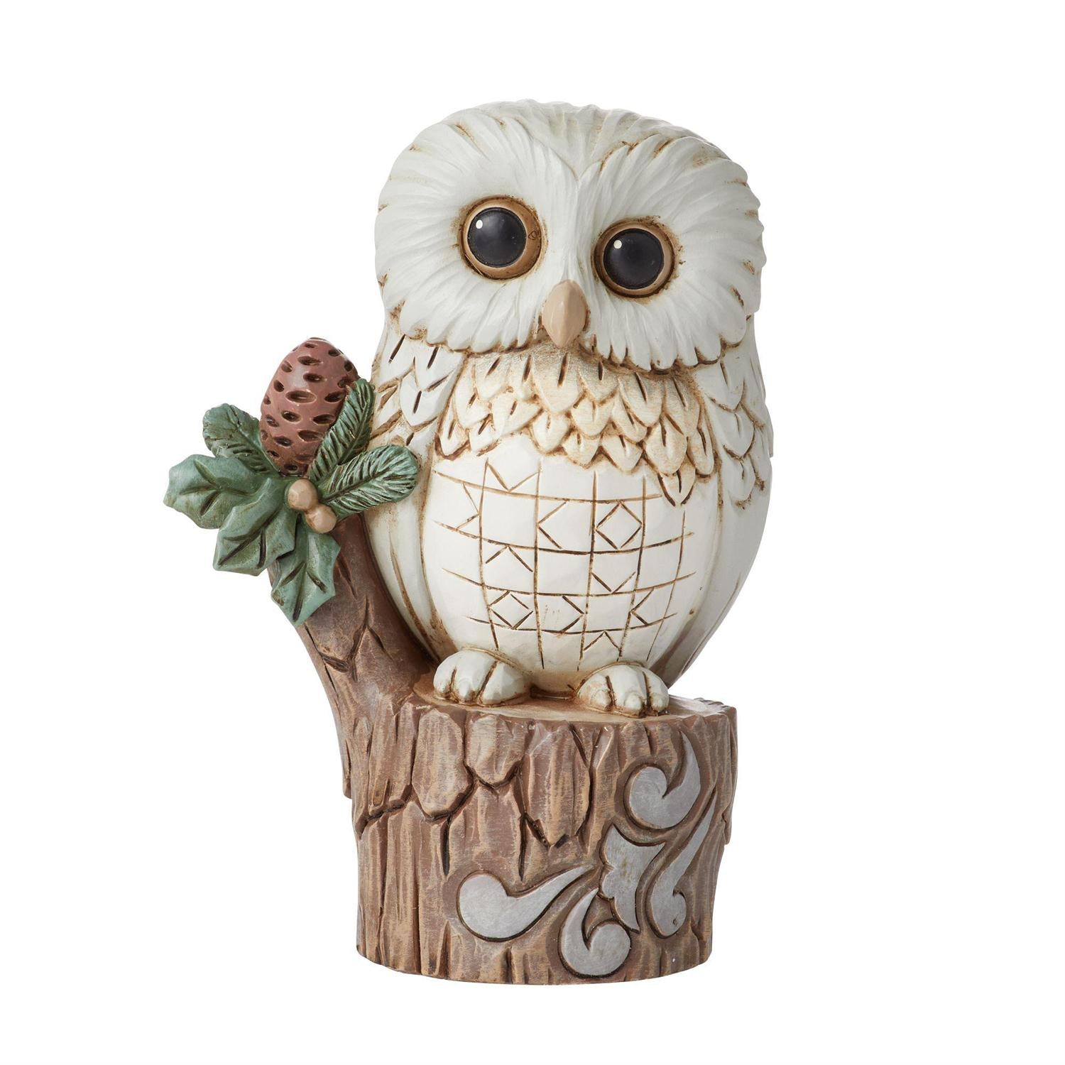Woodland Owl on Tree Stump - Lake Norman Gifts