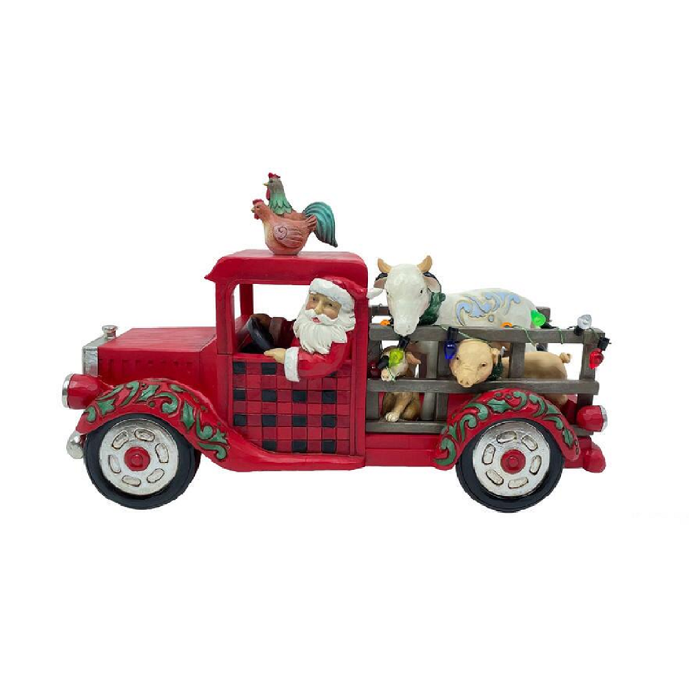 Santa Driving Truck - Lake Norman Gifts