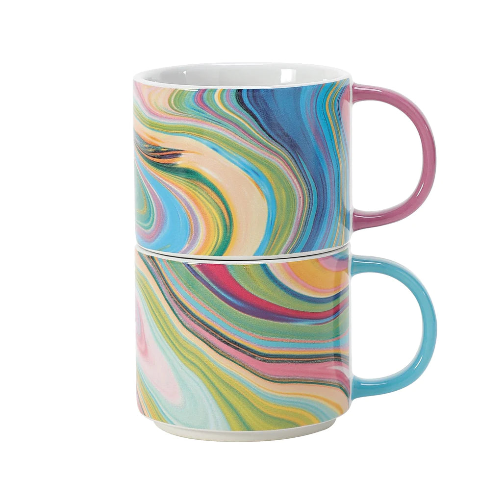 Purple Groove Stacking Mug