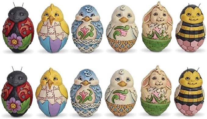 Jim Shore Miniature Eggs - Black - Lake Norman Gifts
