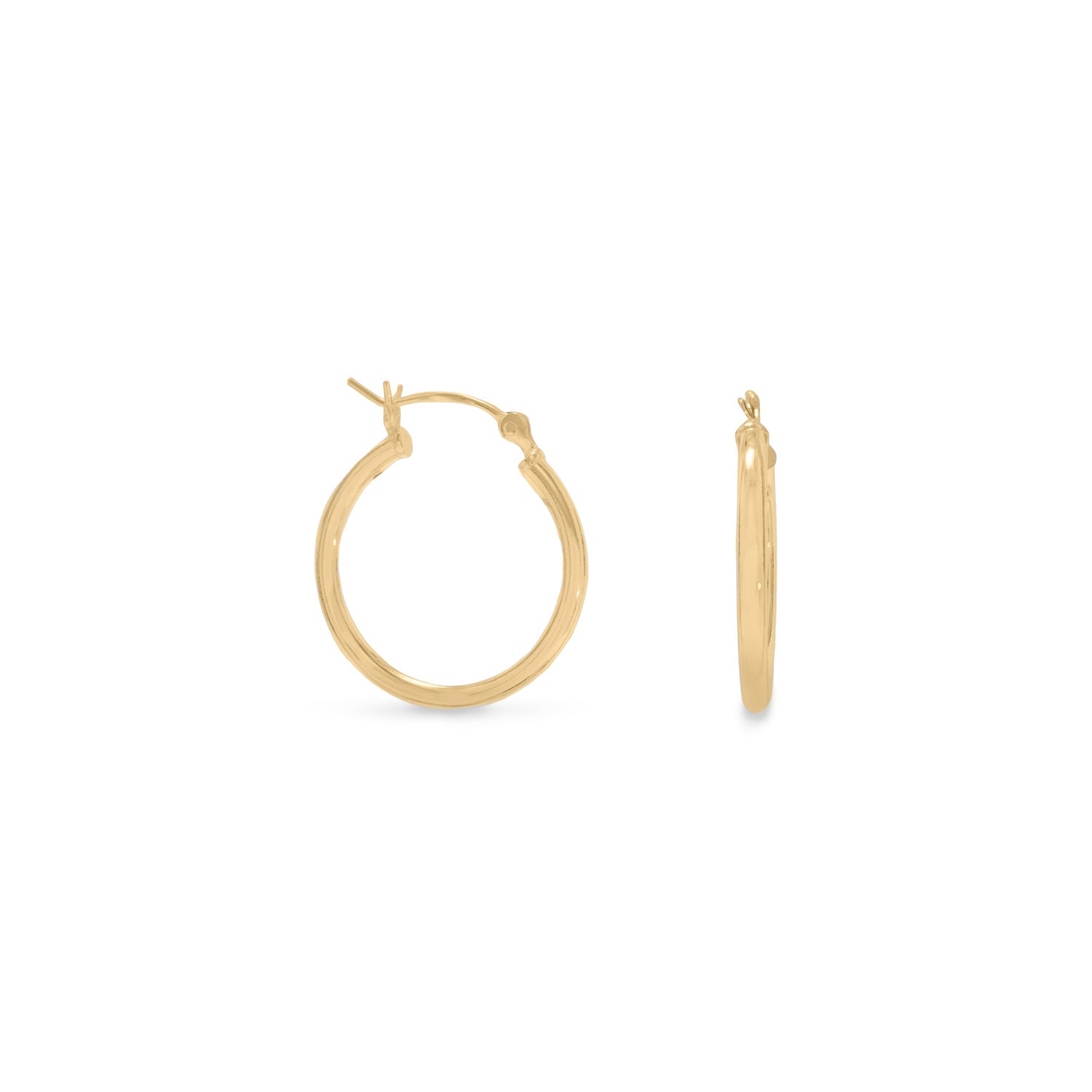2mm x 20mm Gold Plated Click Hoop