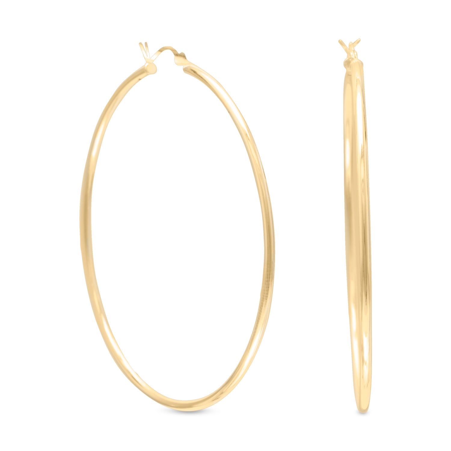 2mm x 60mm Gold Plated Click Hoop