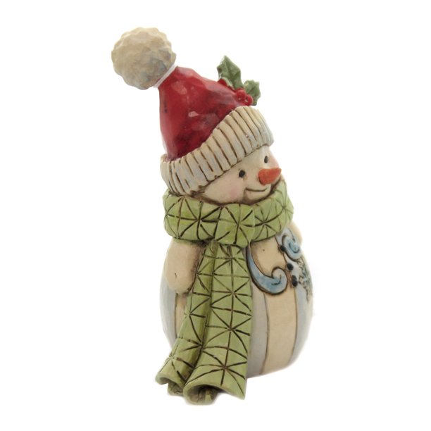 Snowman With Green Scarf - Lake Norman Gifts