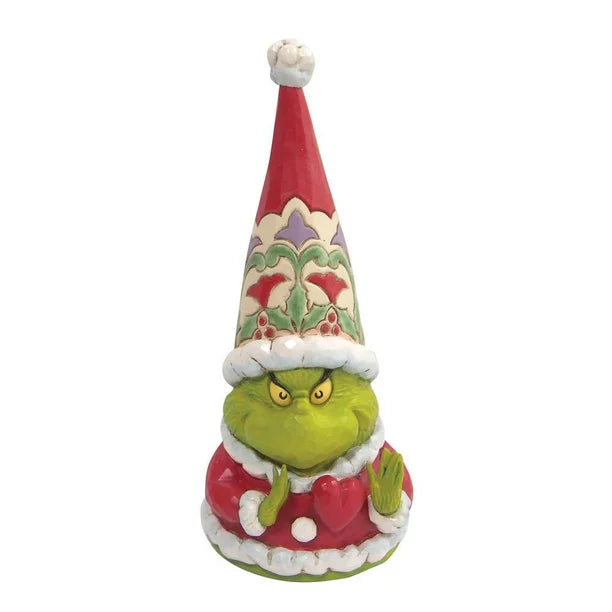 Grinch Gnome with Large Heart - Lake Norman Gifts