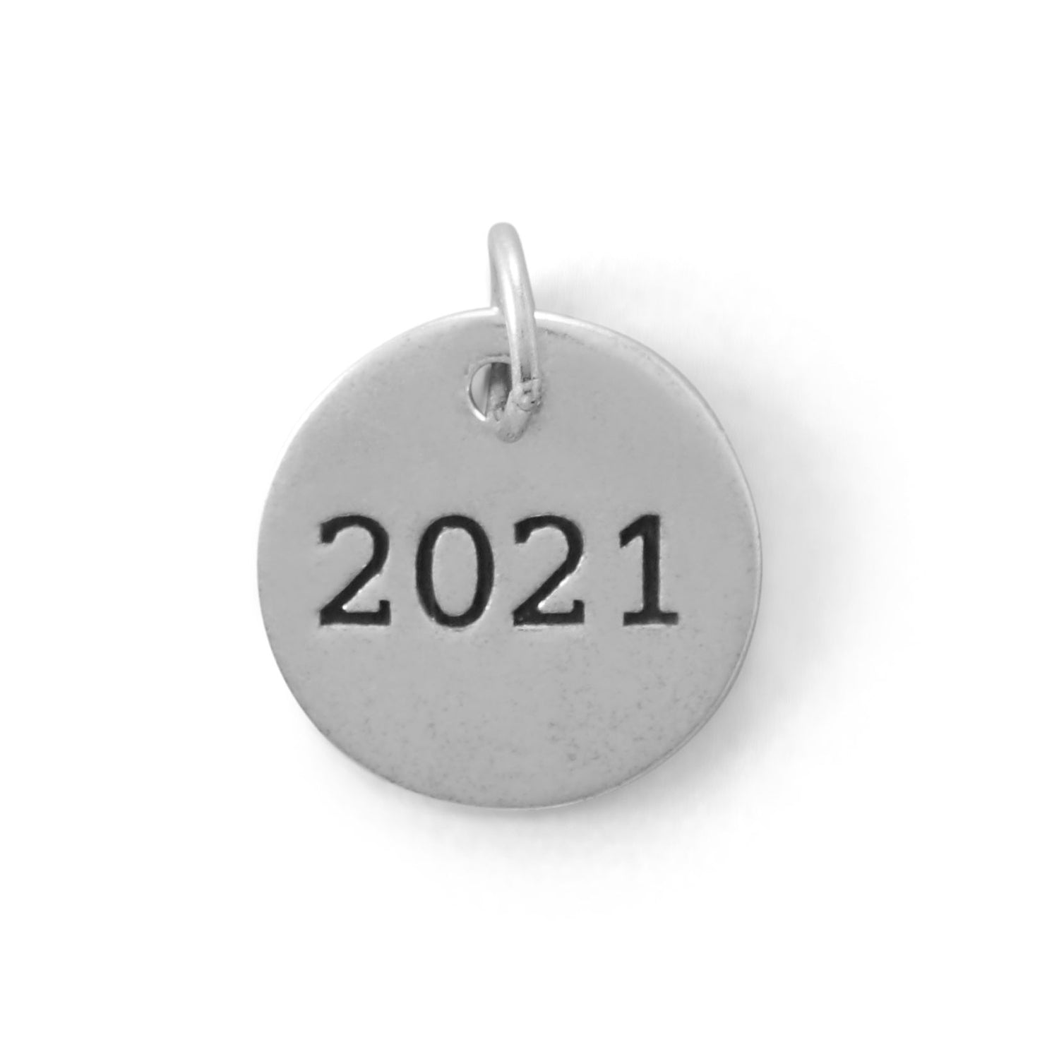 "2021" Round Charm