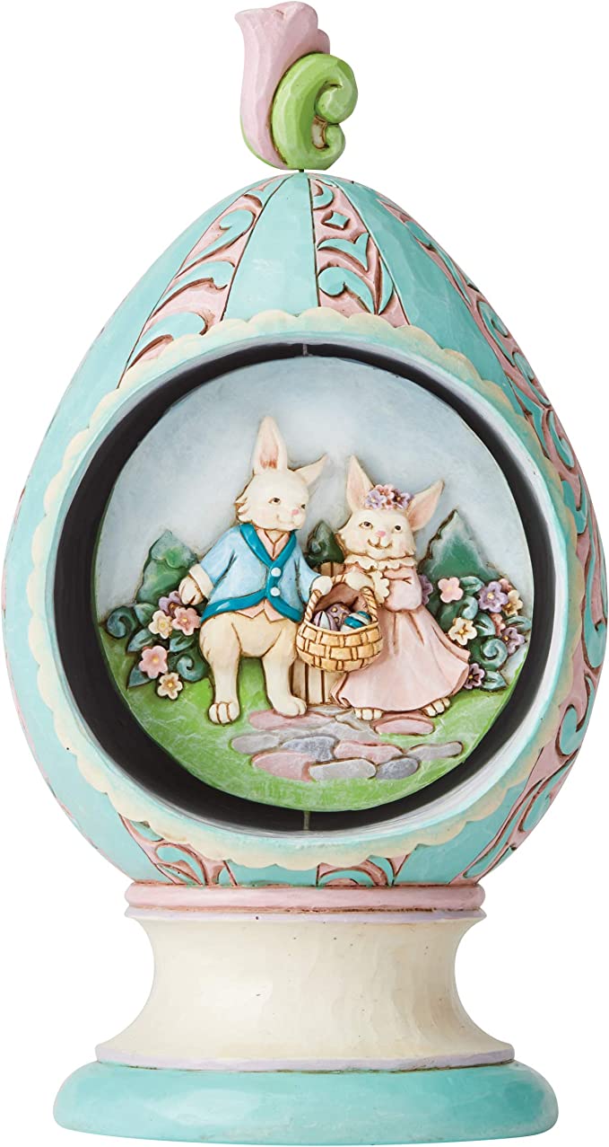 Strolling Through Spring Easter Egg with Rotating Scene - Lake Norman Gifts