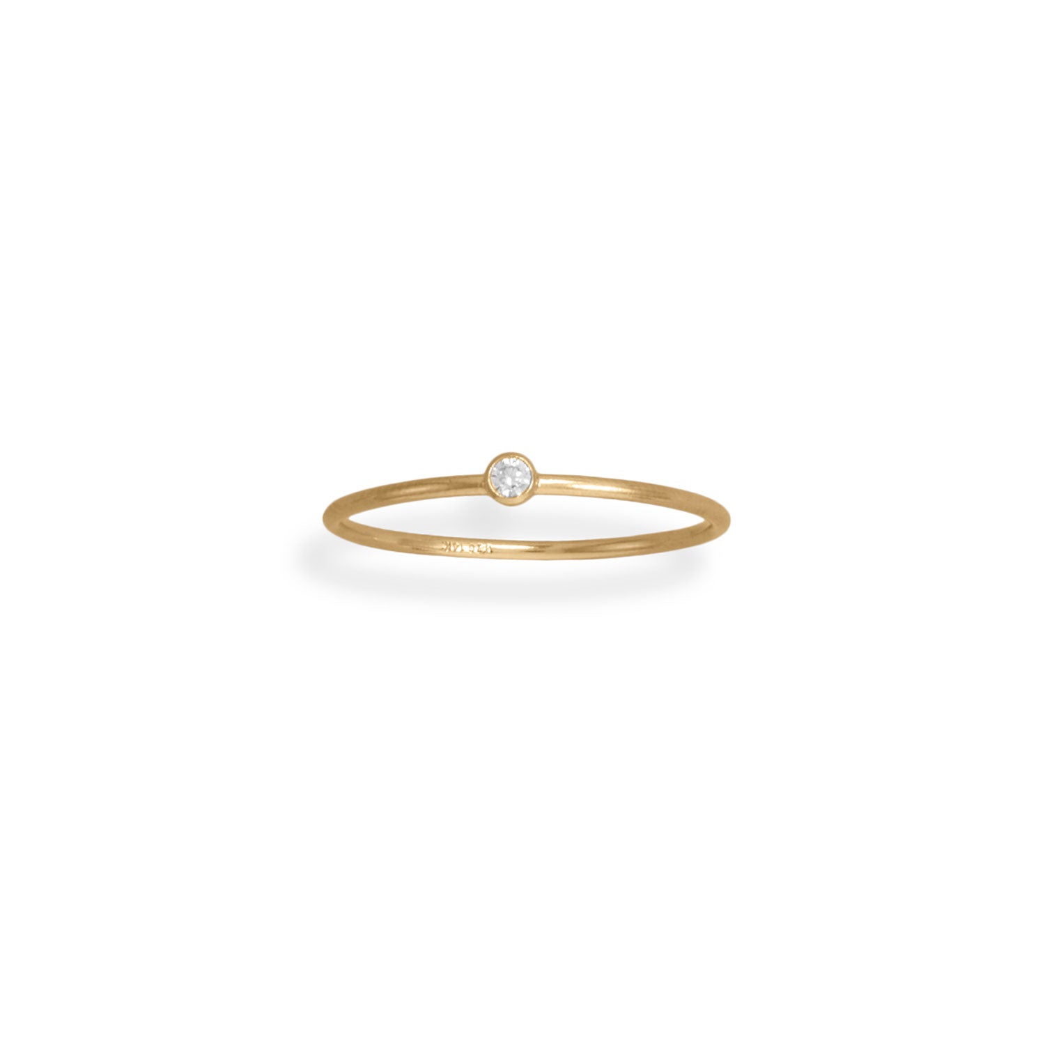 14/20 Gold Filled CZ Thin Ring