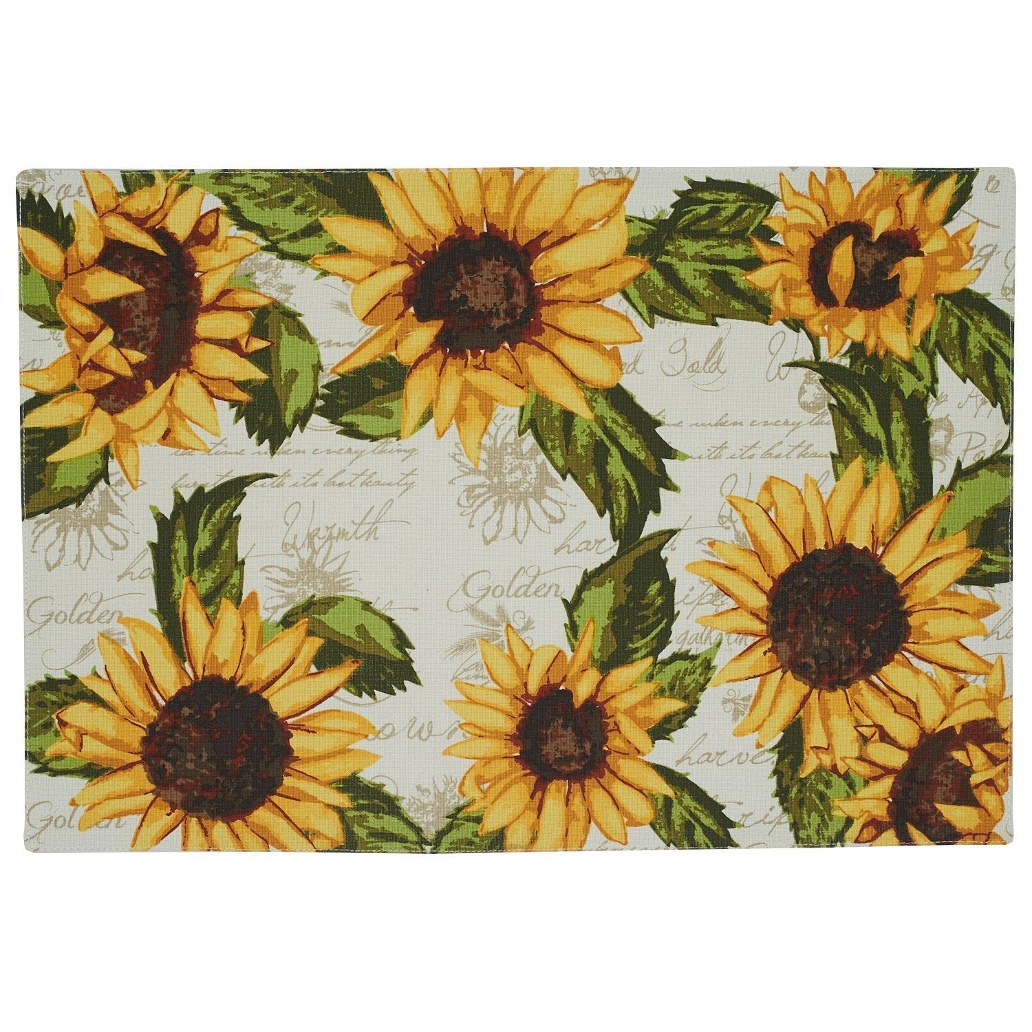 Rustic Sunflowers Printed Placemat - Lake Norman Gifts