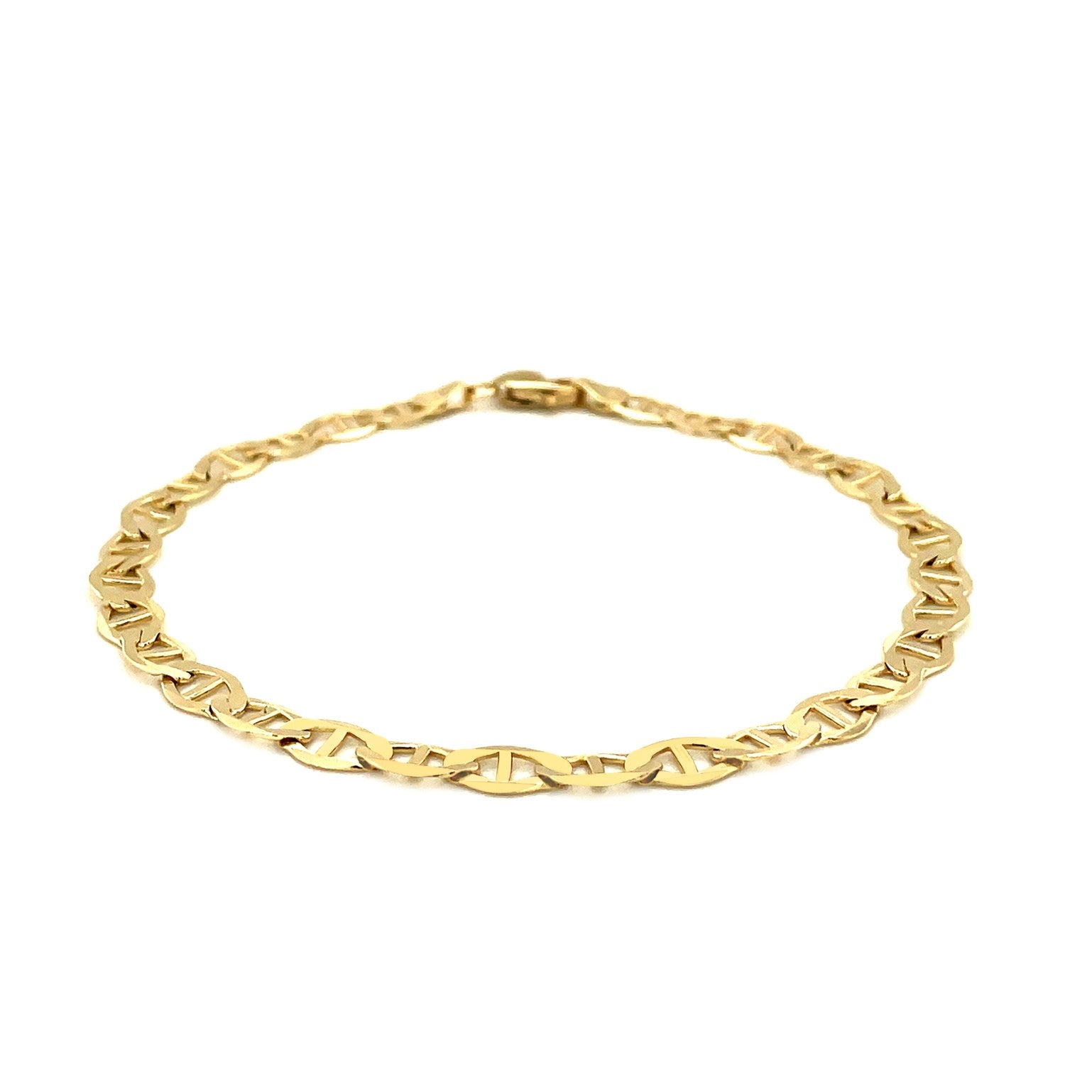 5.5mm 14k Yellow Gold Mariner Link Bracelet