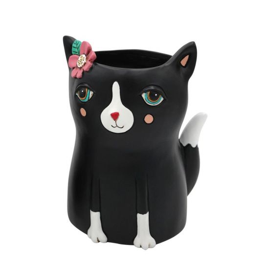 Black Cat Planter - Lake Norman Gifts