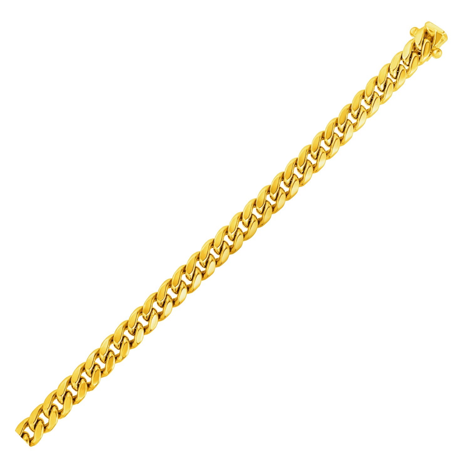 6.1mm 14k Yellow Gold Semi Solid Miami Cuban Bracelet
